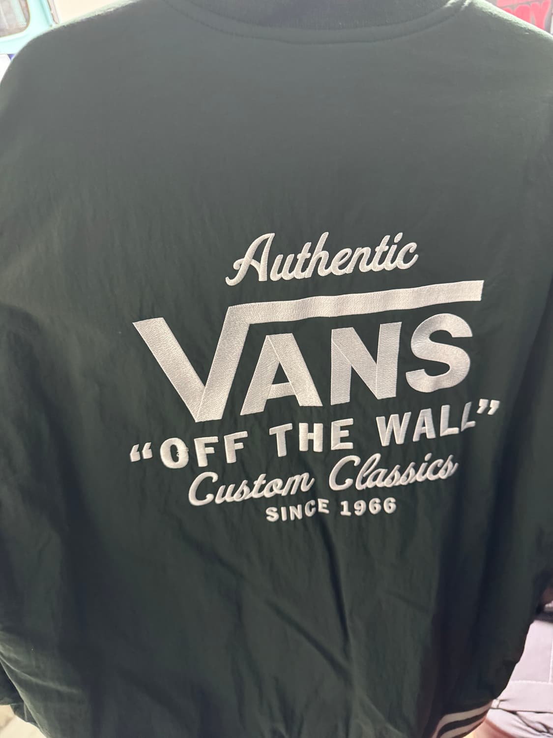 반스 로고 베이스볼 봄버 자켓 상품이미지3