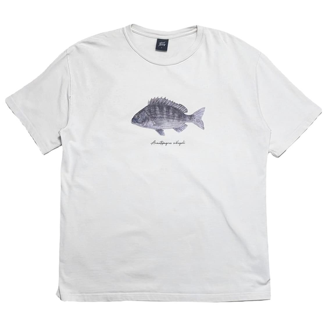 ABOUT FISHING 그래픽 오버핏 반팔티 화이트 2 상품이미지1