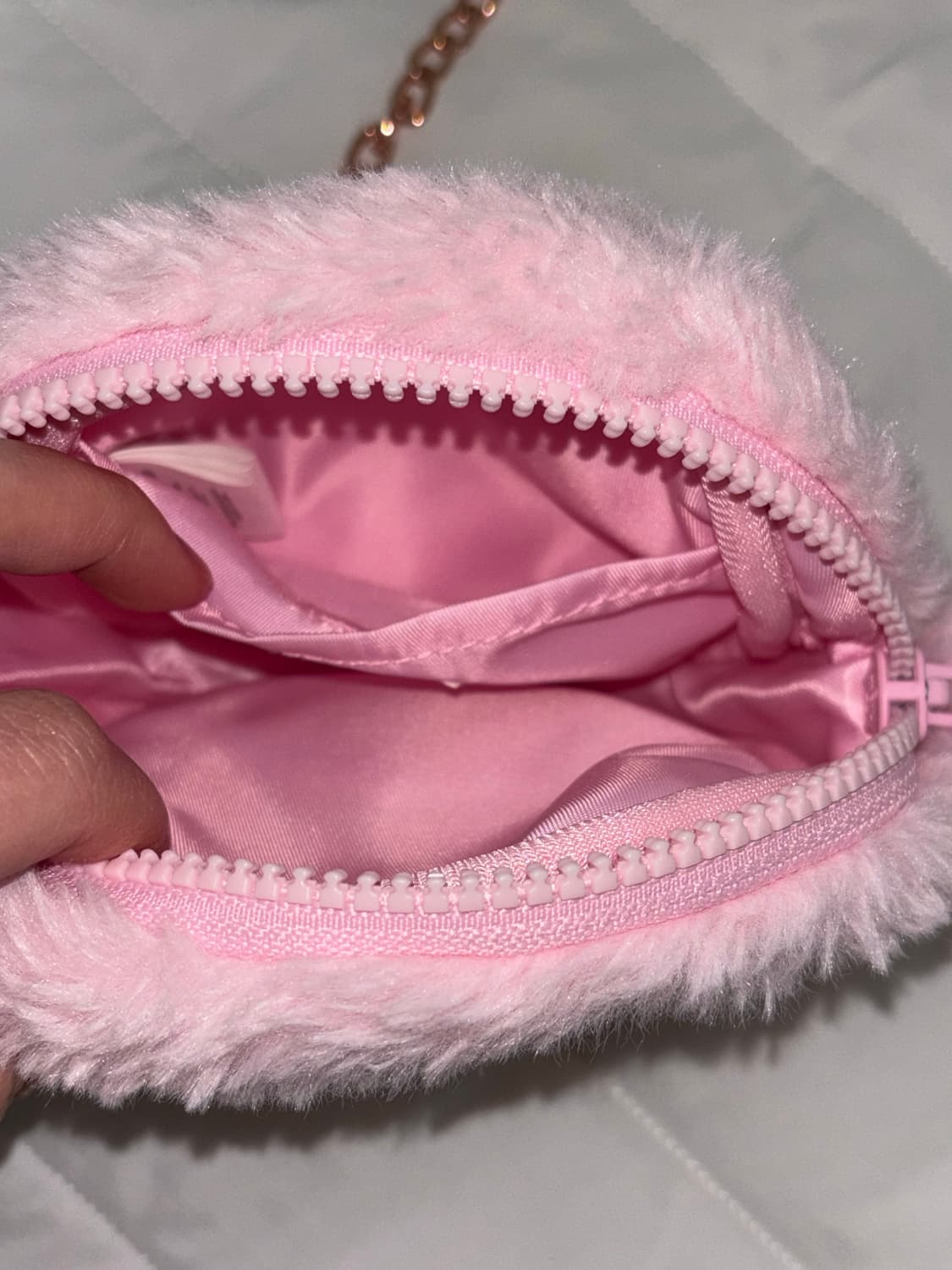 베이프 베이비마일로 플러시 핑크 크로스백 상품이미지5