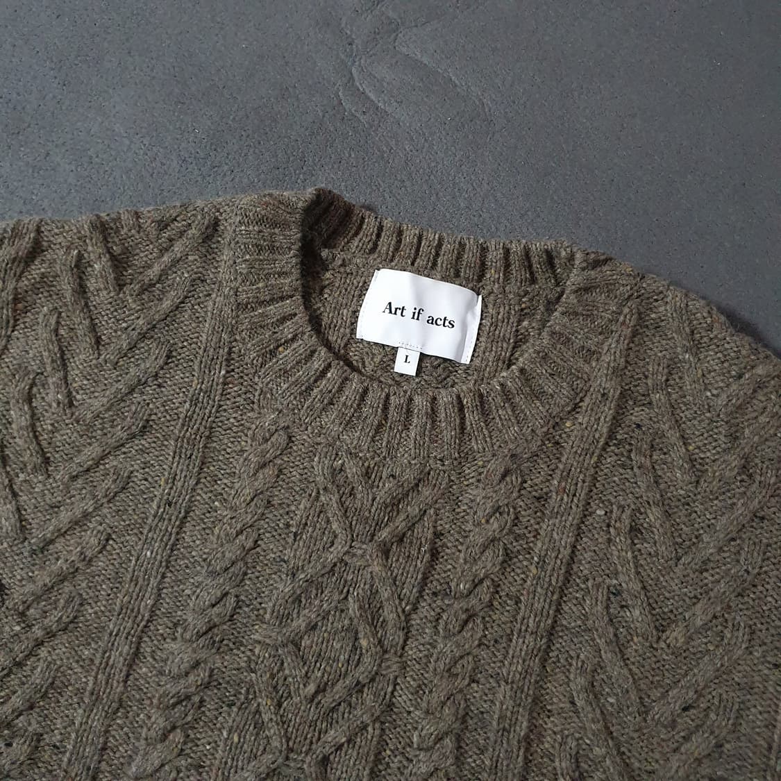 아트이프액츠 피셔맨 케이블 니트 상품이미지3