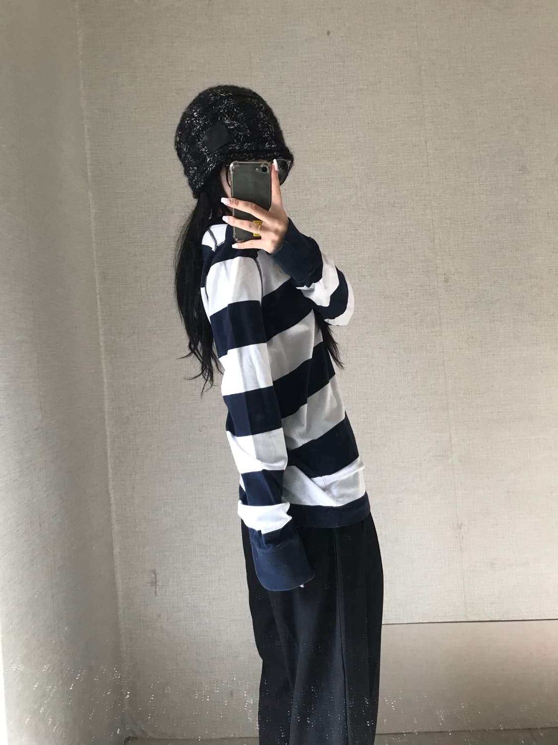 아베크롬비 네이비 스트라이프 롱슬리브 상품이미지3