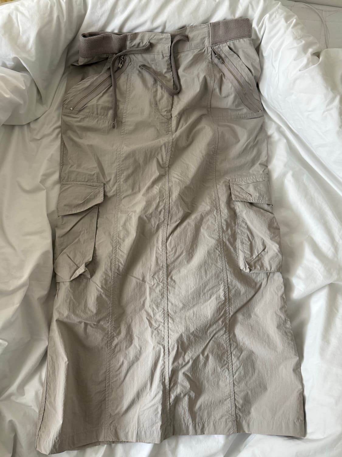 스컬프터 Banding Maxi Pencil Skirt Warm Gray 상품이미지2