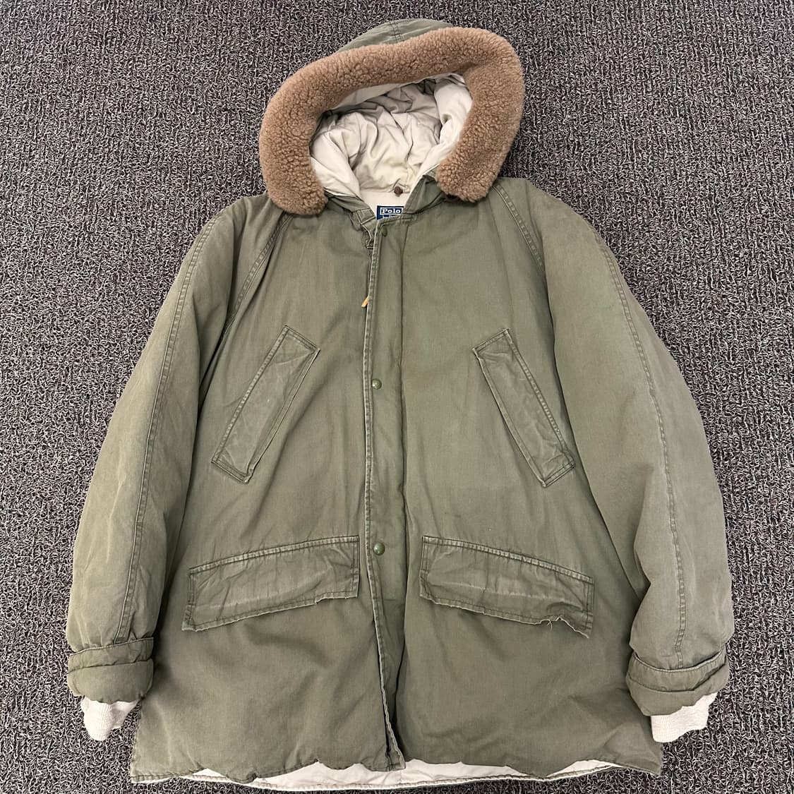 POLO 폴로 랄프로렌 밀리터리 다운 야상 점퍼 파카 L 상품이미지1
