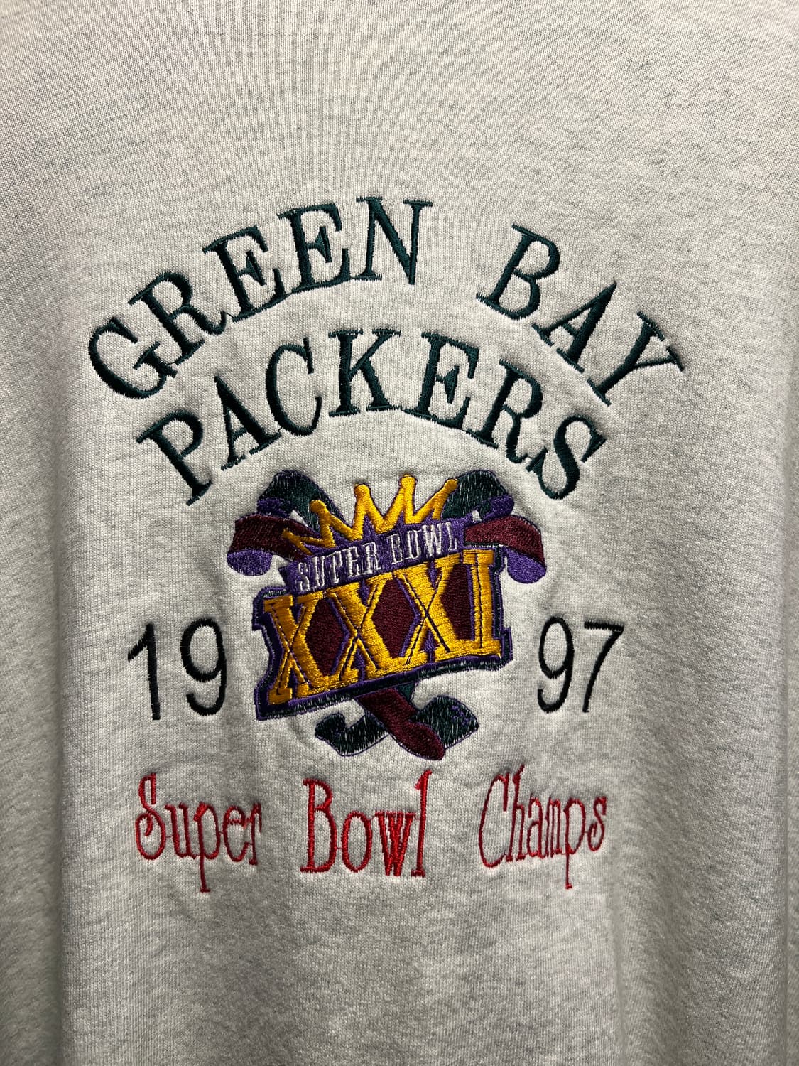 [2XL]프룻오브더룸 G-PACKERS 코튼 바시티 자켓 상품이미지2