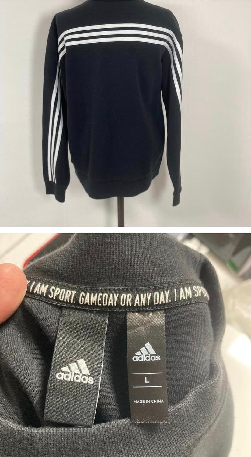 아디다스블랙맨투맨 상품이미지3