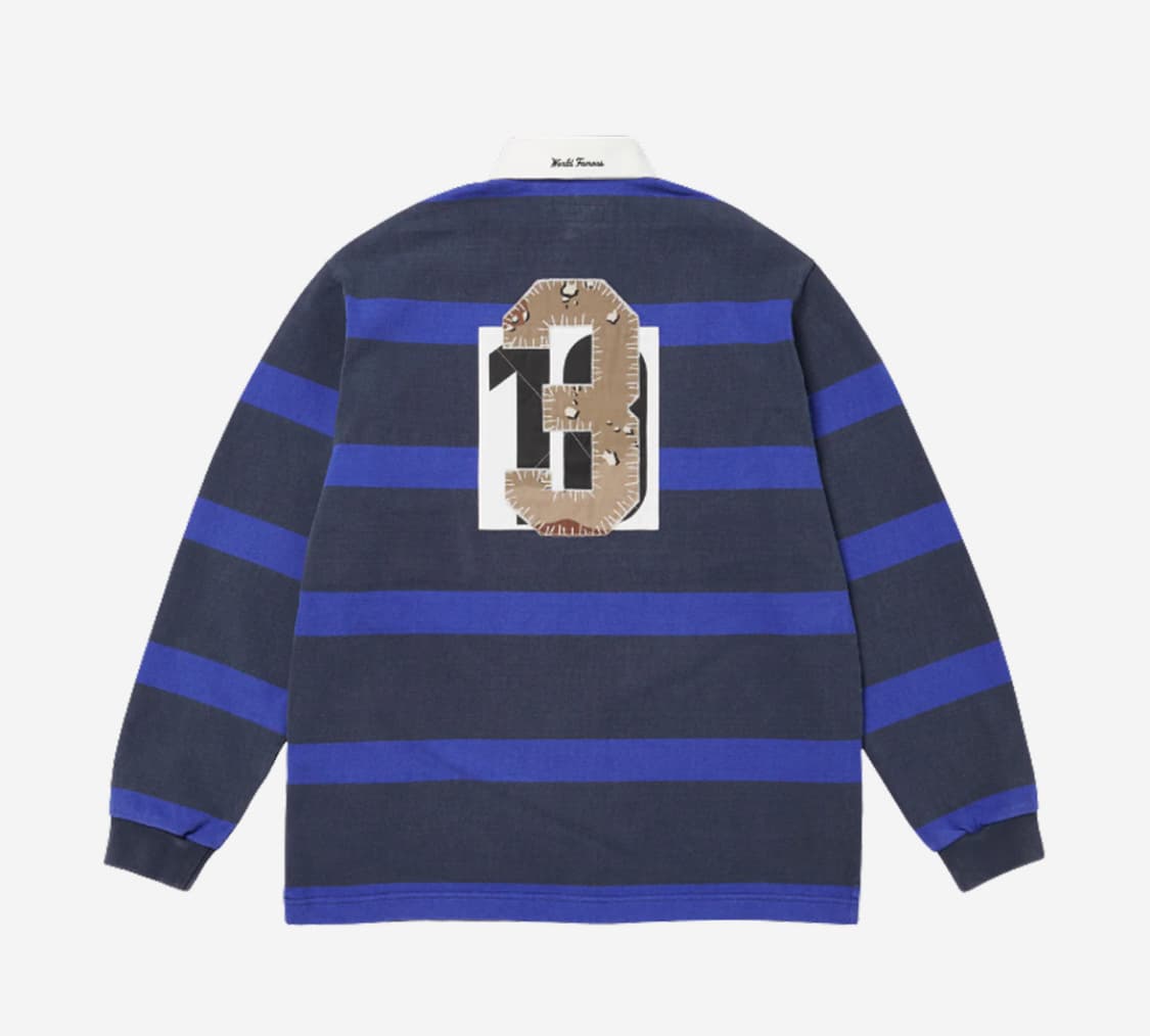 슈프림 스트라이프 럭비 네이비 - 25FW 상품이미지2