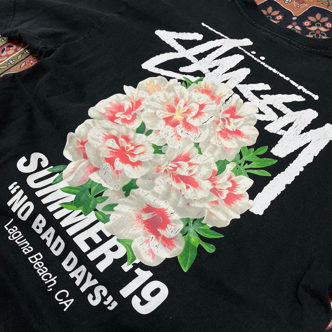 스투시 카네이션 빅로고 반팔티 L/100 상품이미지2