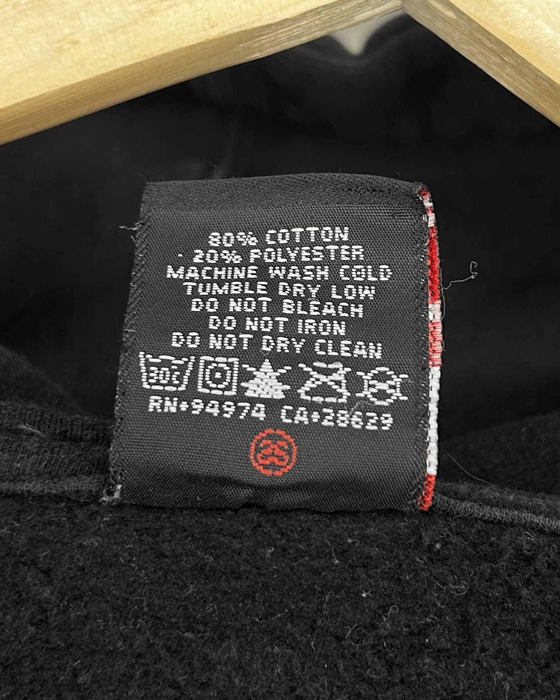 스투시 X 카파 시그마 00s  크라운 스웻 후드집업 블랙  상품이미지9