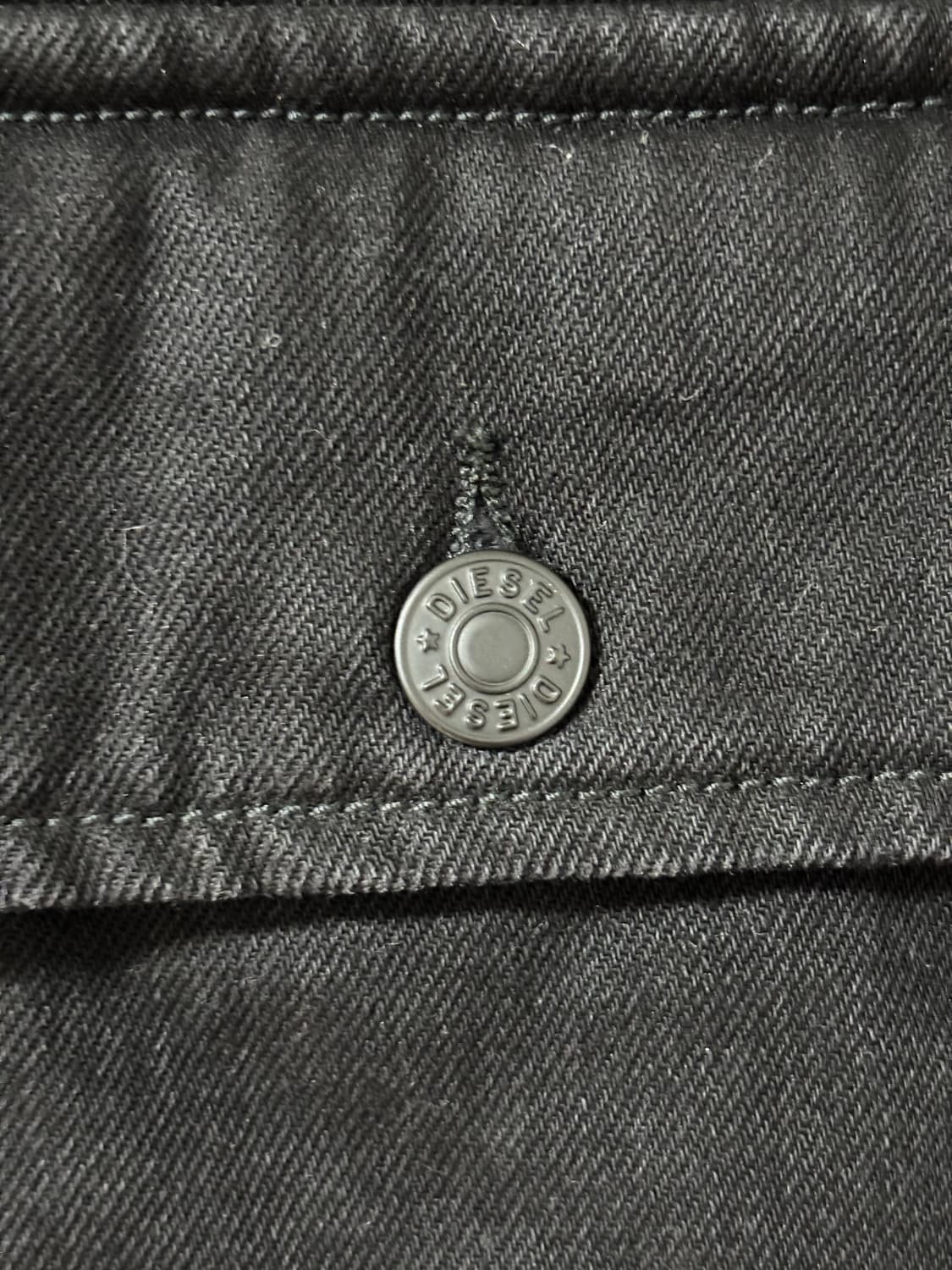 디젤 블랙 데님 퀼팅 자켓 상품이미지3