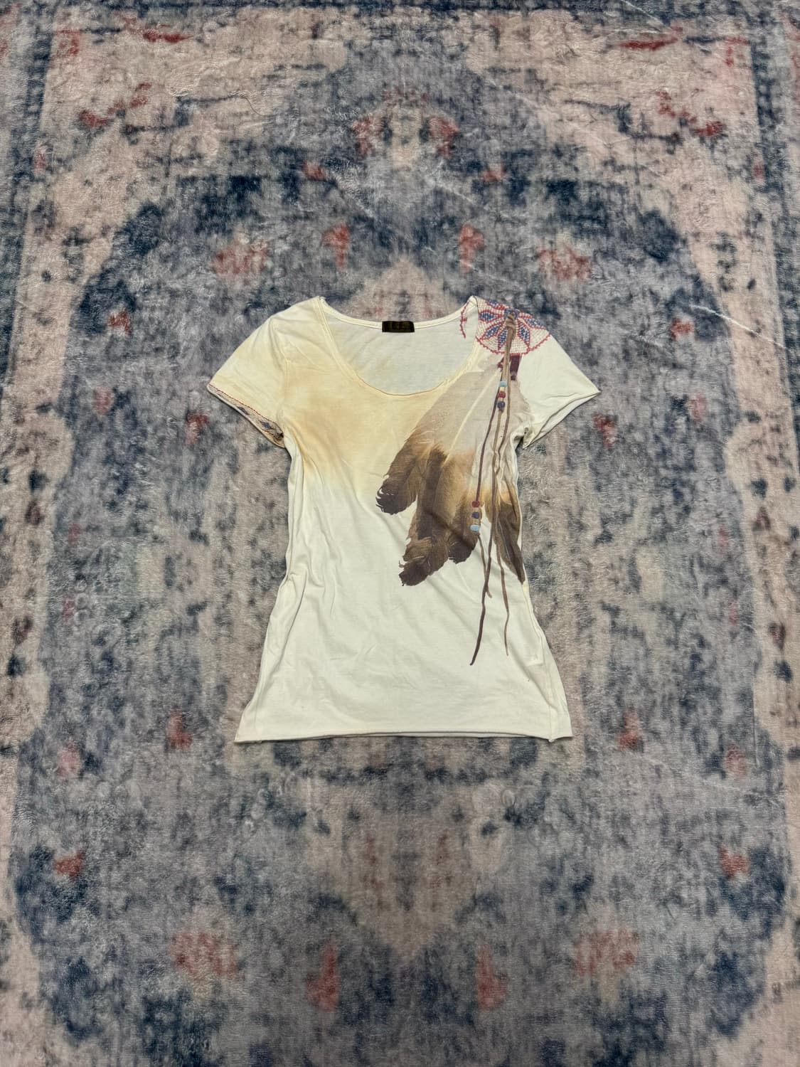 Goa 00s archive feather half t shirts 상품이미지2