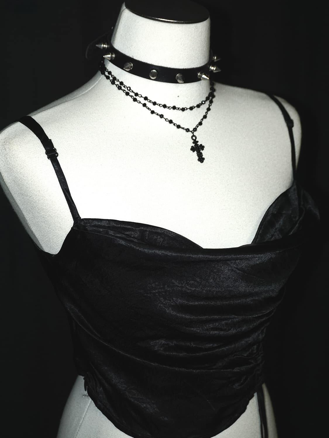 side shirring gothic top  상품이미지3