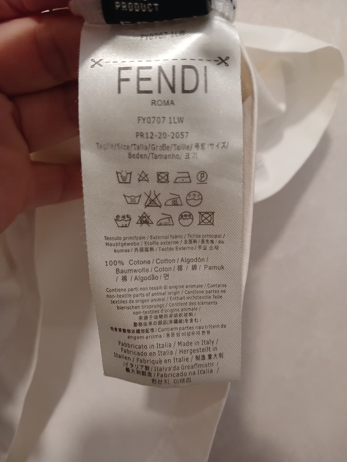 펜디 정품 여성 프린팅 반팔 S 사이즈 상품이미지5