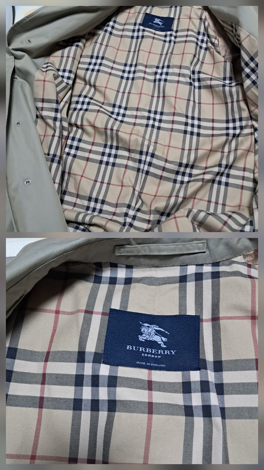 버버리 런던 트렌치 빈티지라인 코트 52R 약 105 상품이미지8