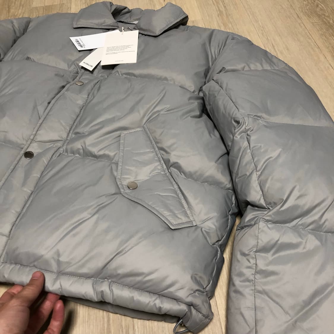 (XL) 새상품 키뮤어 KIIMUIR 덕 다운 카라 숏 다운 점퍼 패딩 상품이미지10