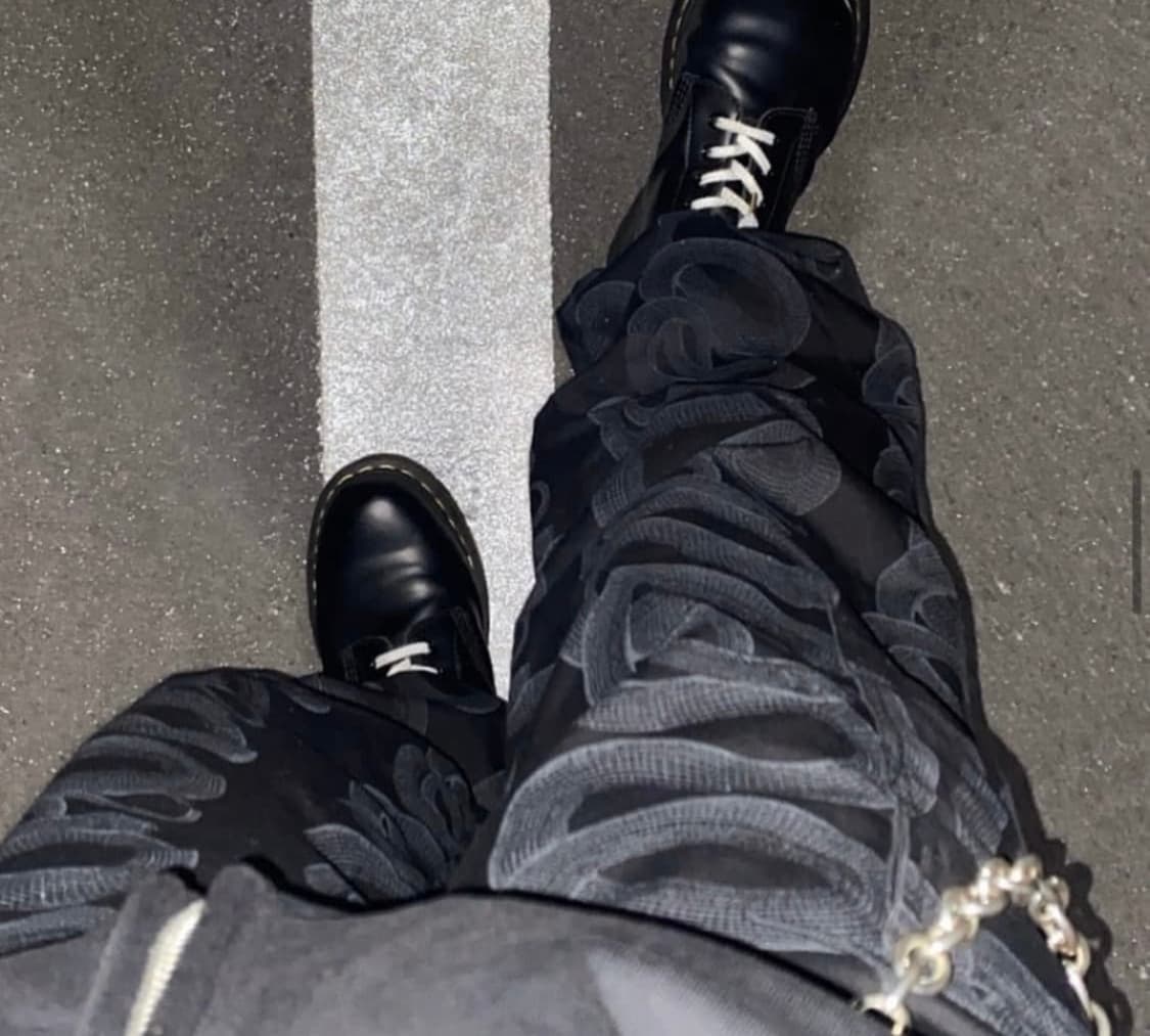 히스테릭글래머 스네이크 와이드 팬츠 상품이미지1