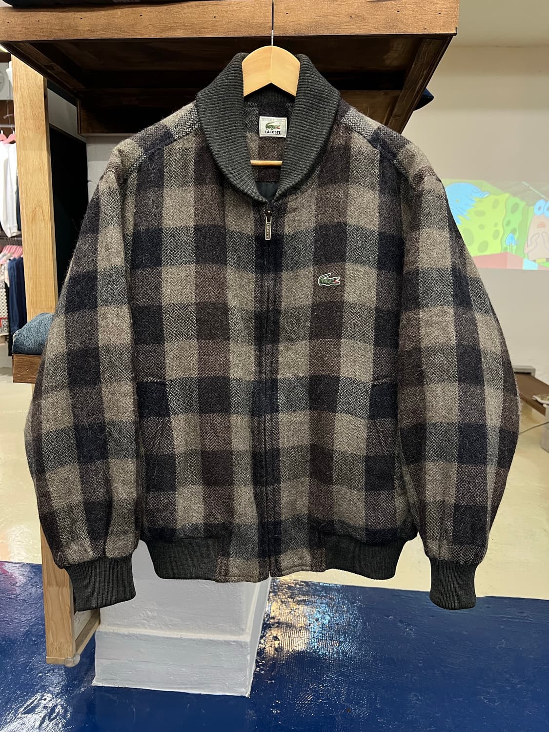 1990s Lacoste 라코스테 울 블루종 자켓 상품이미지3