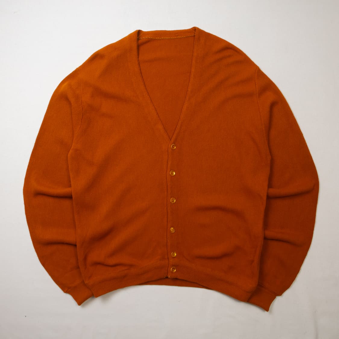 70s 버진 올른 아크릴 가디건 오렌지 상품이미지1