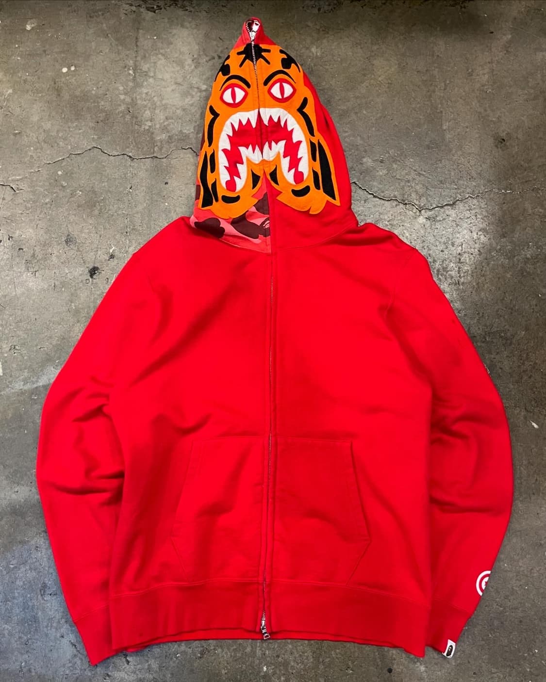 Bape Tiger Shark Two-way Hood Zip-Up 상품이미지7