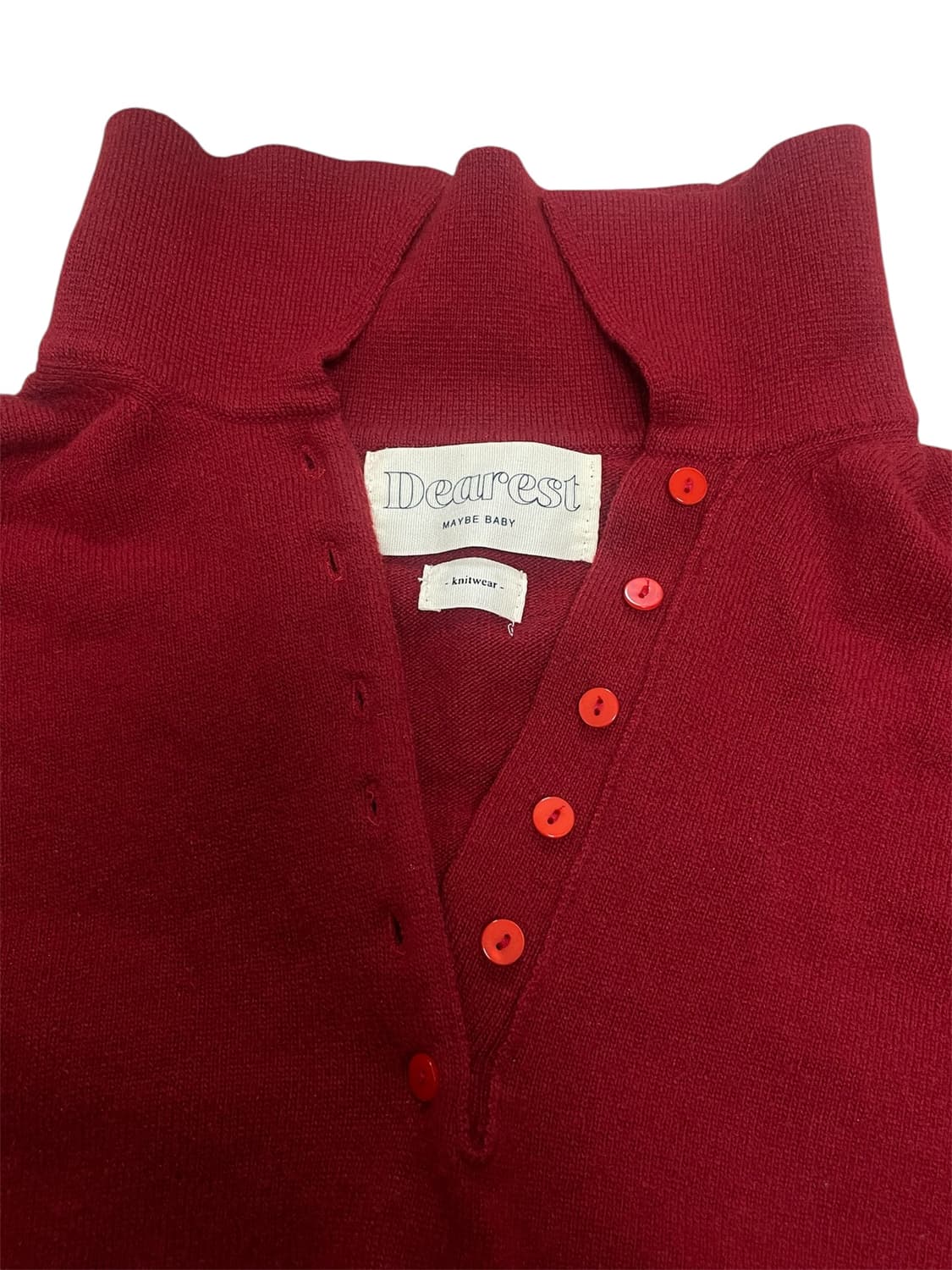 메이비베이비 디어리스트 Simone 니트 루비레드 상품이미지4