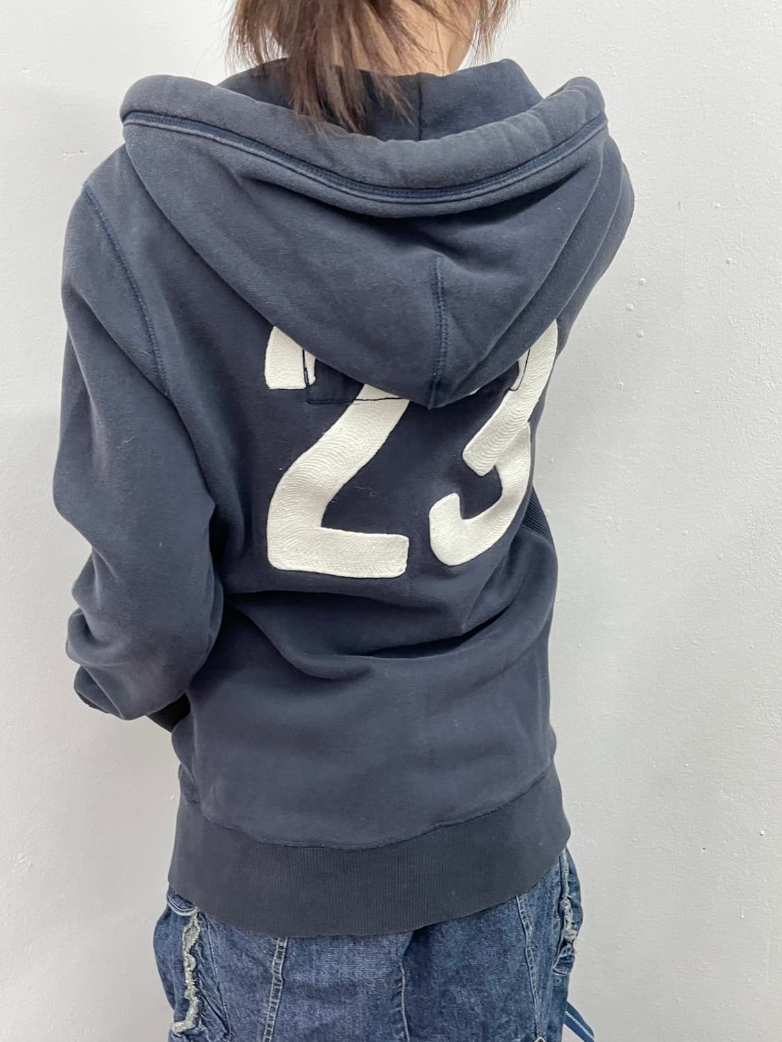 수퍼드라이 네이비 패치 헤비 후드집업  상품이미지5