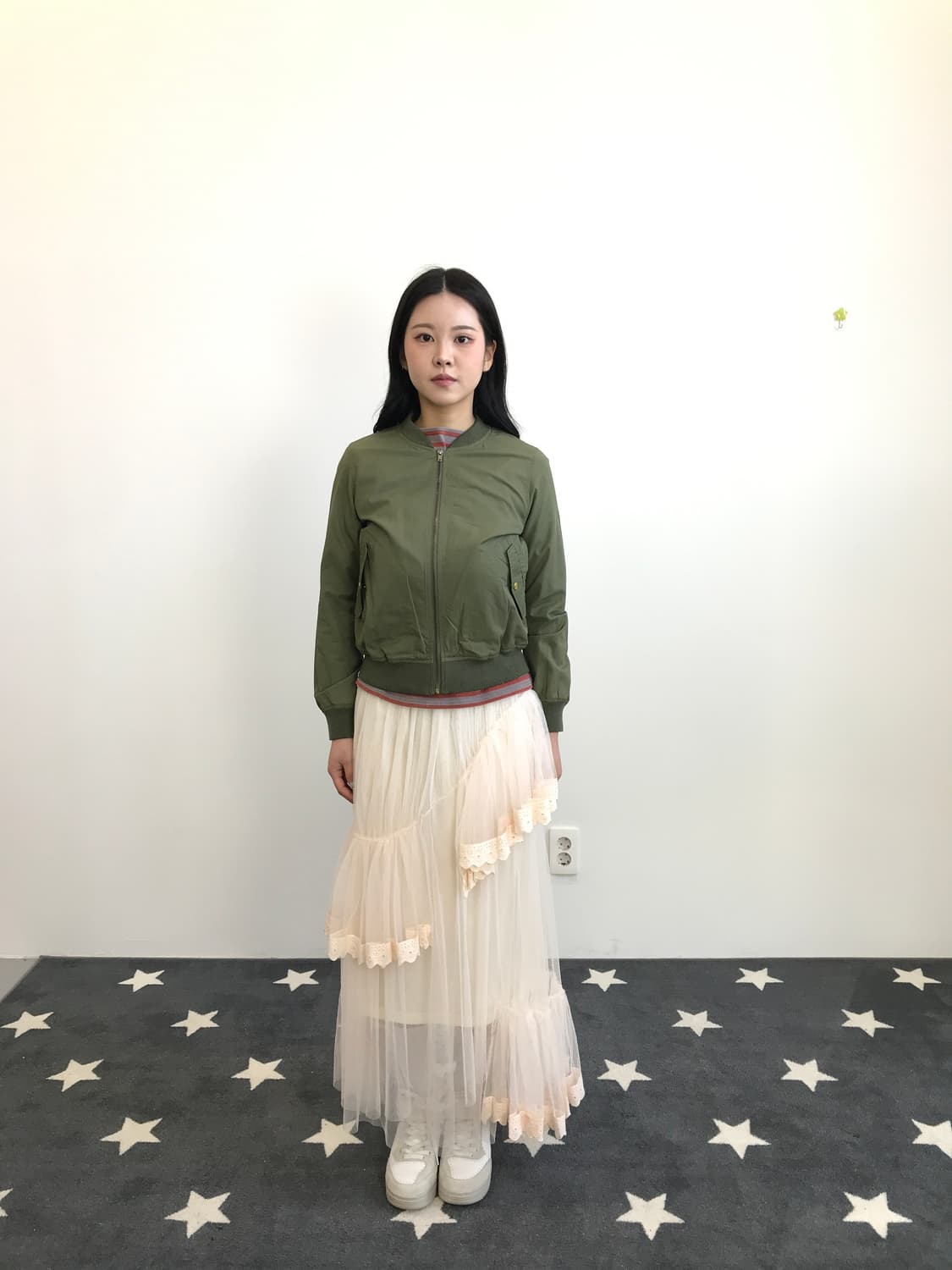 Navy Olive MA-1 Bomber Jacket 상품이미지1