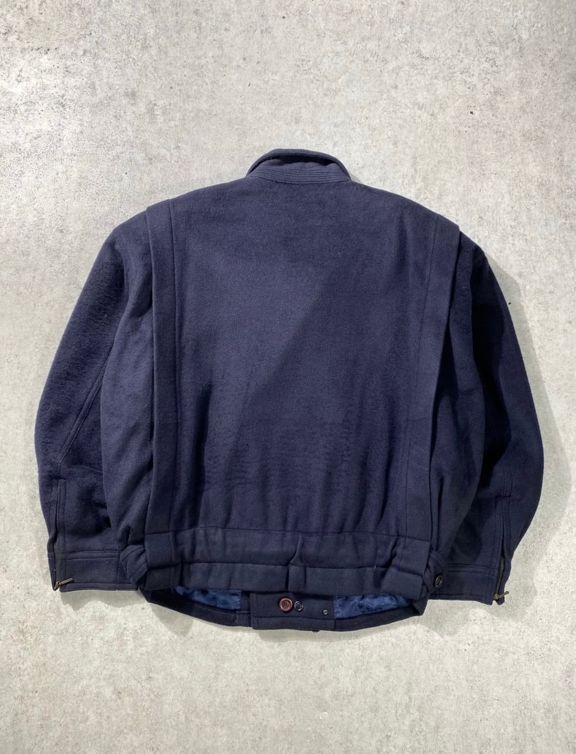 80s fransoise homme 아카이브 네이비 울자켓 m 상품이미지6