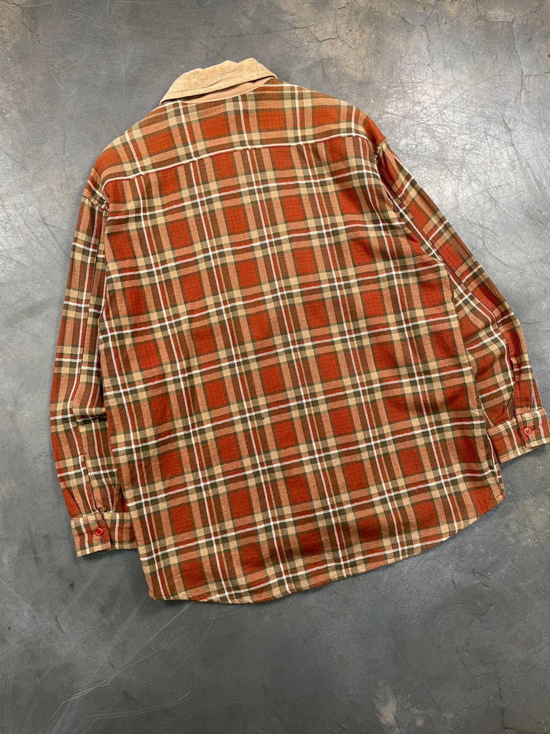 빈티지 타탄 체크 셔츠 집업 상품이미지5