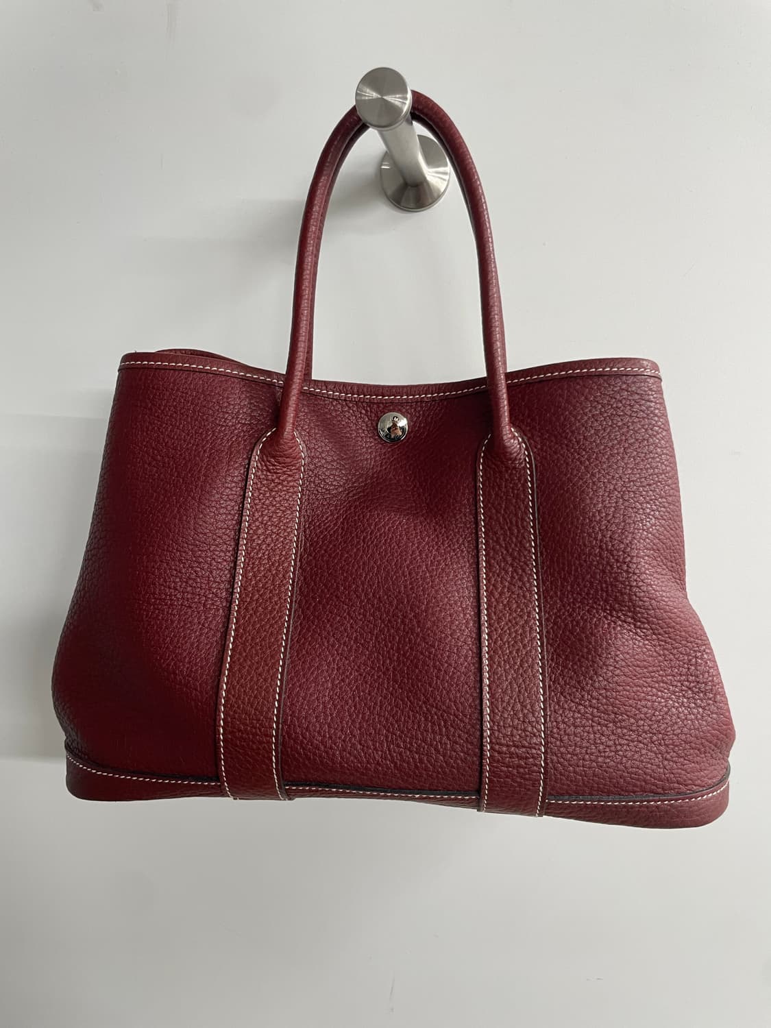 에르메스 가든파티 30 보르도컬러 토트백(K) 상품이미지5