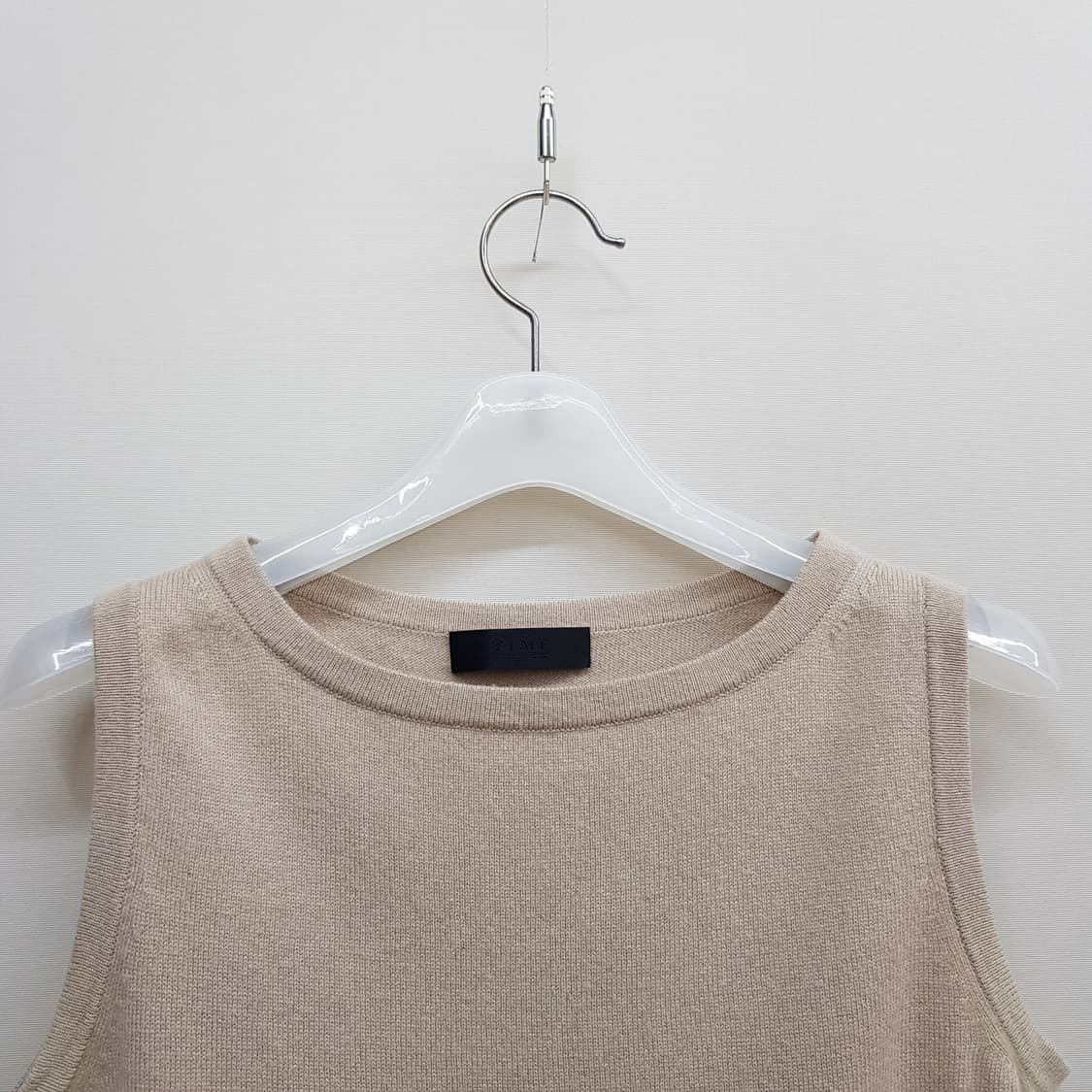 한섬 타임 TIME 캐시미어 슬리브리스 니트 탑 F90사이즈 상품이미지2