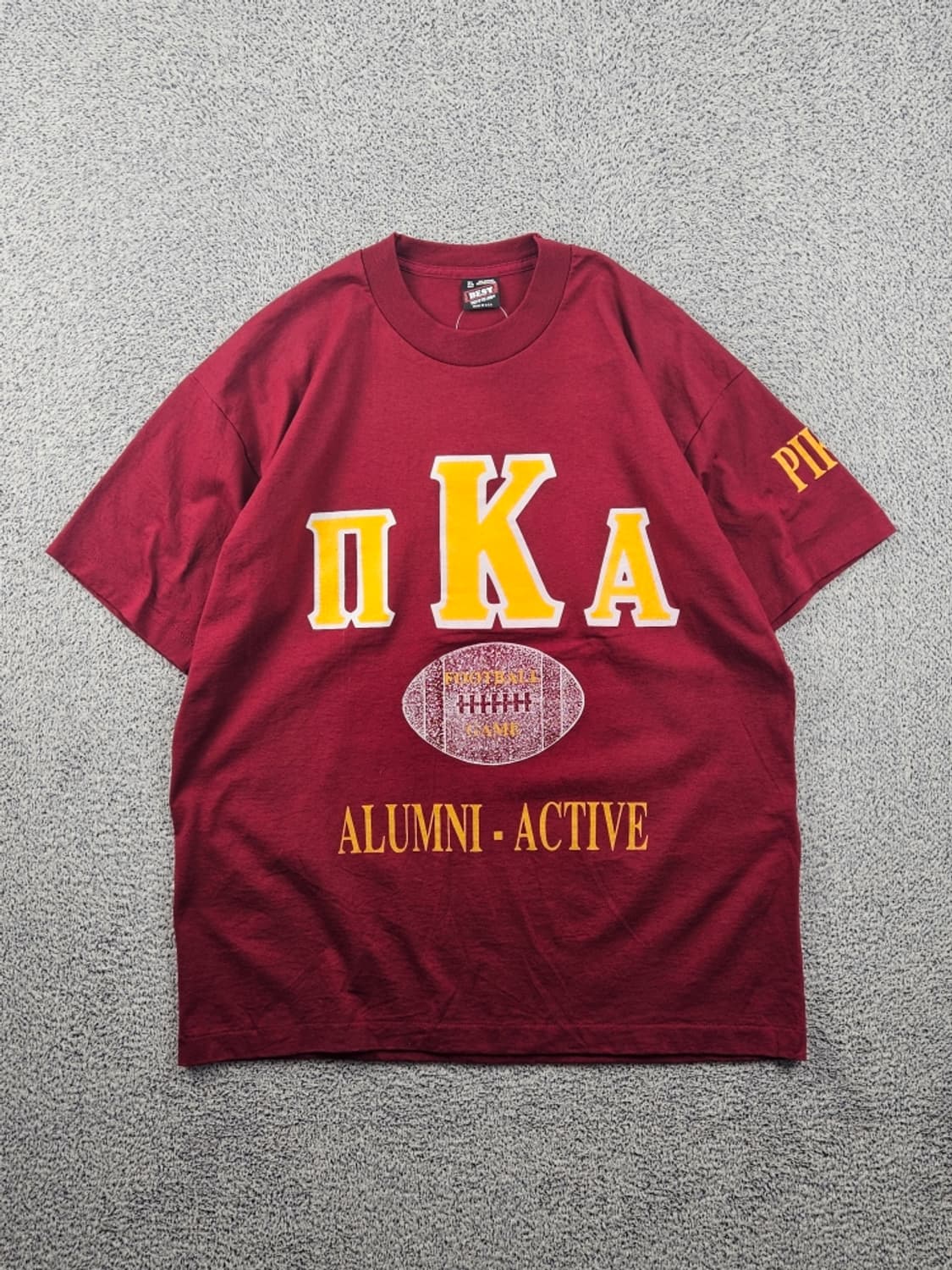 8~90's USA 프룻오브더룸 싱글스티치 반팔티셔츠 (XL)/11979 상품이미지1