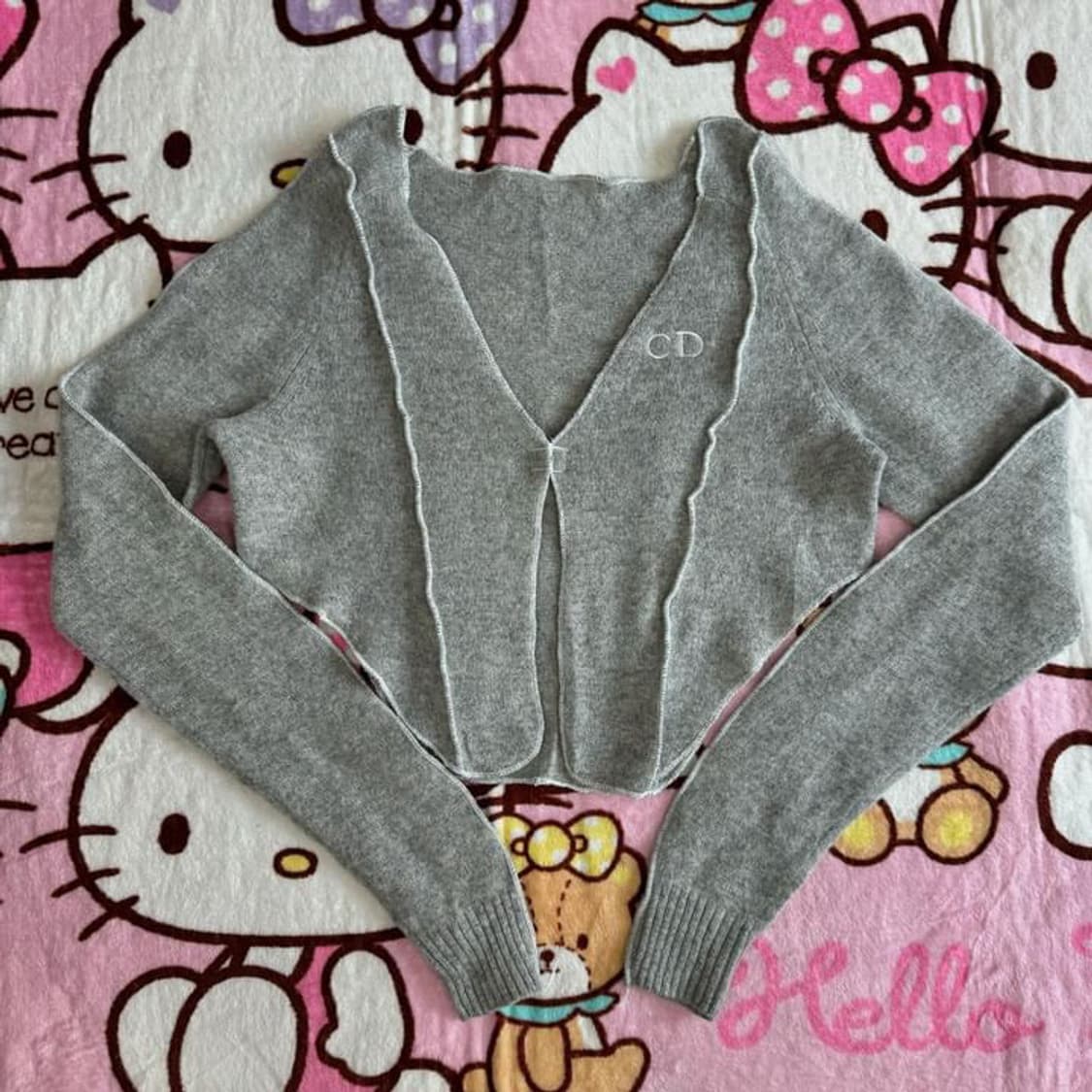 디올 빈티지 니트 크롭 나비 리폼 상품이미지2