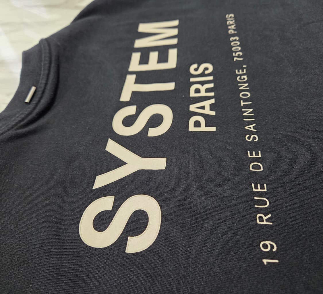 시스템옴므 프린트 반팔 티셔츠 상품이미지3