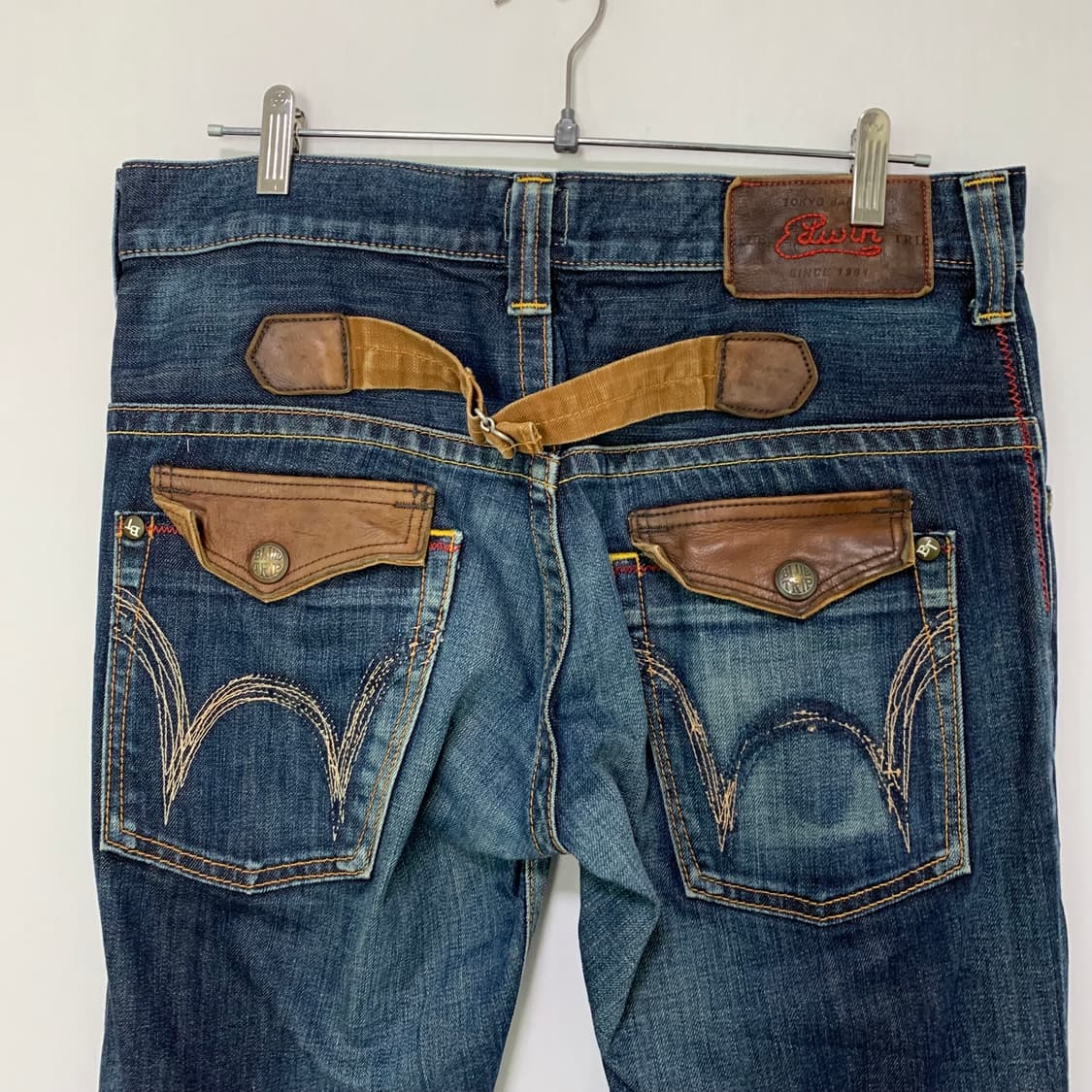 에드윈 블루트립 y2k 00s 2010 데님 팬츠 청바지 부츠컷 34인치 상품이미지5