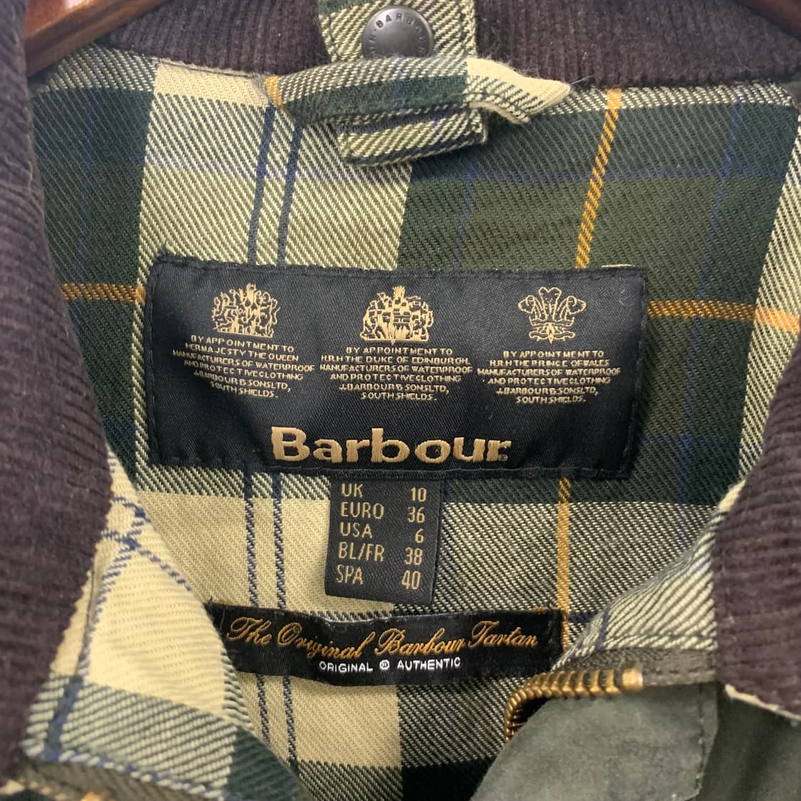 바버 코듀로이 카라 비데일 왁스 자켓  상품이미지8