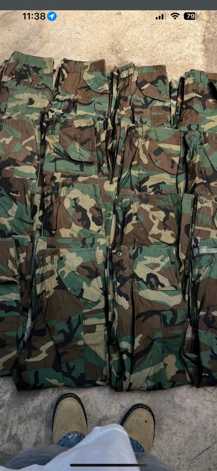 80s m65 woodland camo pants 데드스탁 상품이미지1