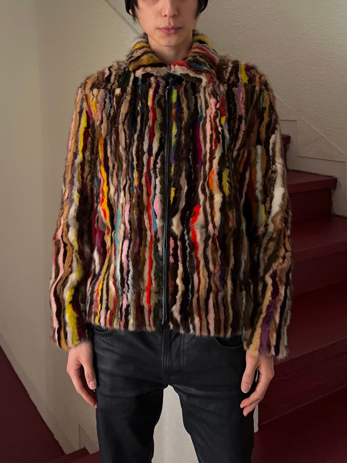 밍크 멀티컬러 럭셔리 자켓 상품이미지3