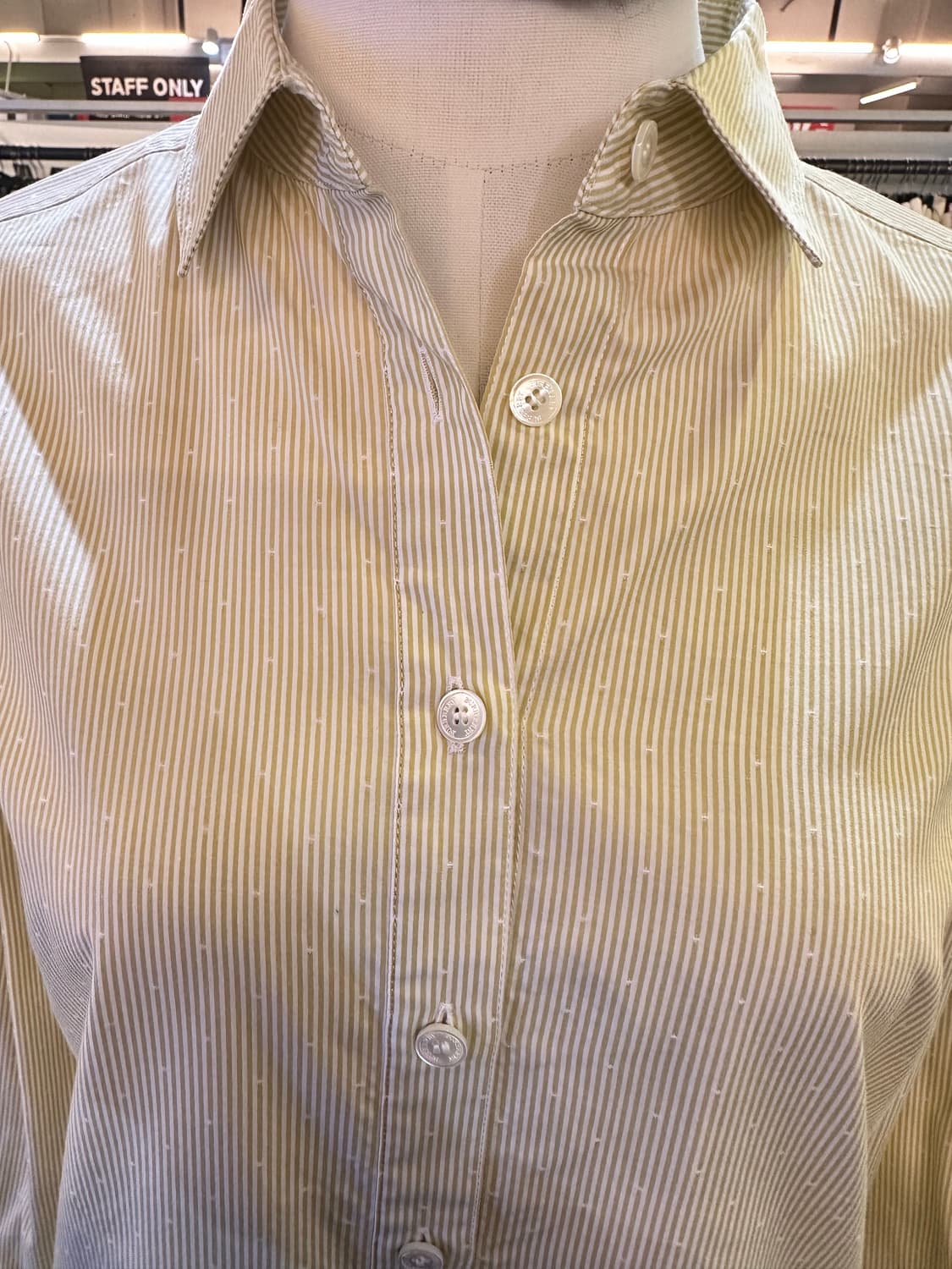 BURBERRY 버버리 옐로우 스트라이프셔츠 상품이미지3