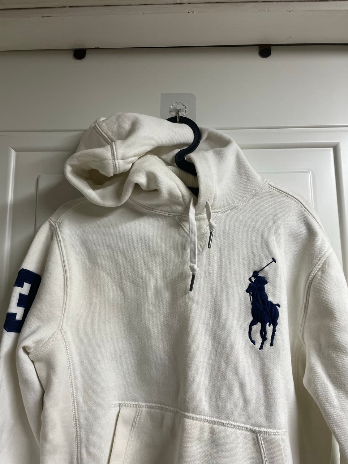 폴로 랄프로렌 빅포니 흰색 후드티 상품이미지3