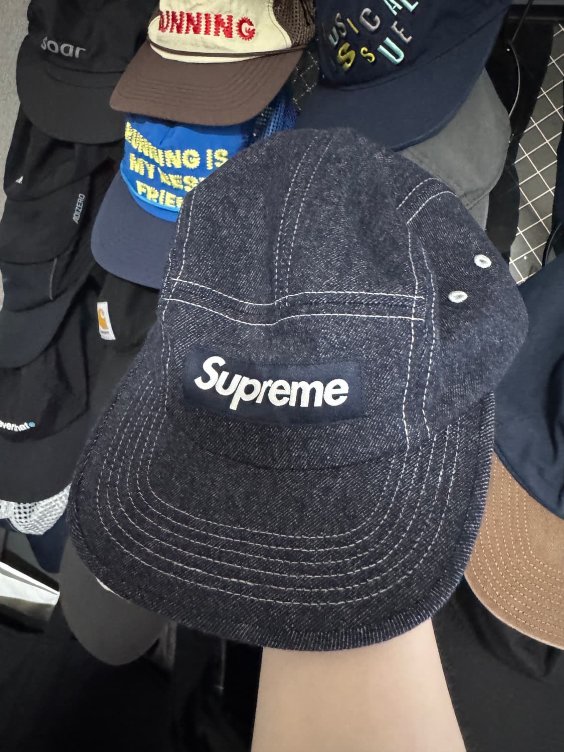 슈프림 울 캠프캡 데님 - 24FW 상품이미지2