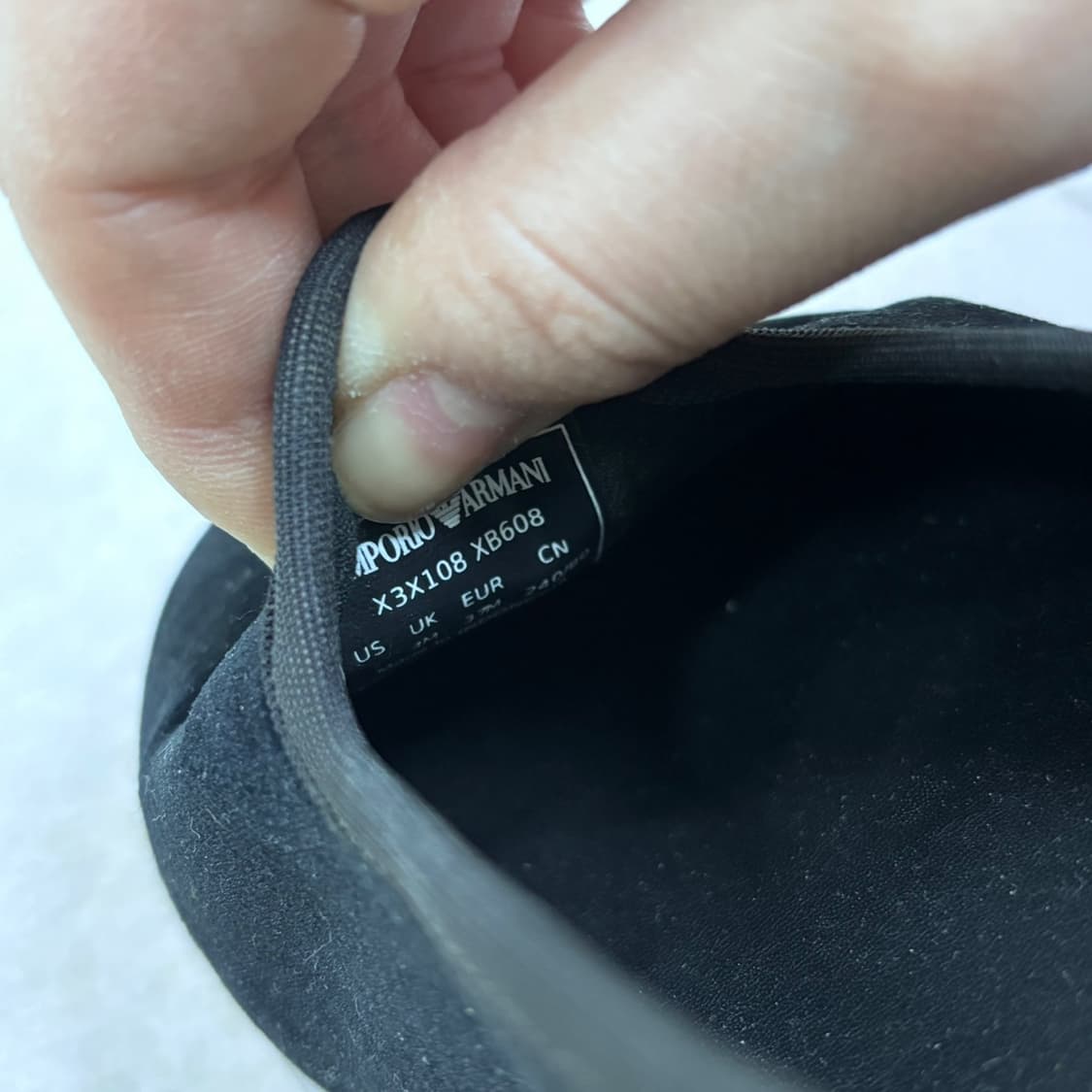 240 엠포리오아르마니 벨벳 스니커즈 0406E 상품이미지7