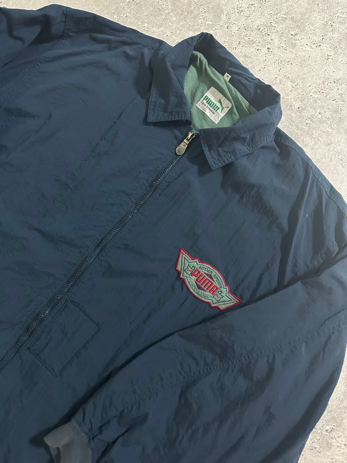 90s Puma 액션 스포츠 자수 나일론 자켓 상품이미지1