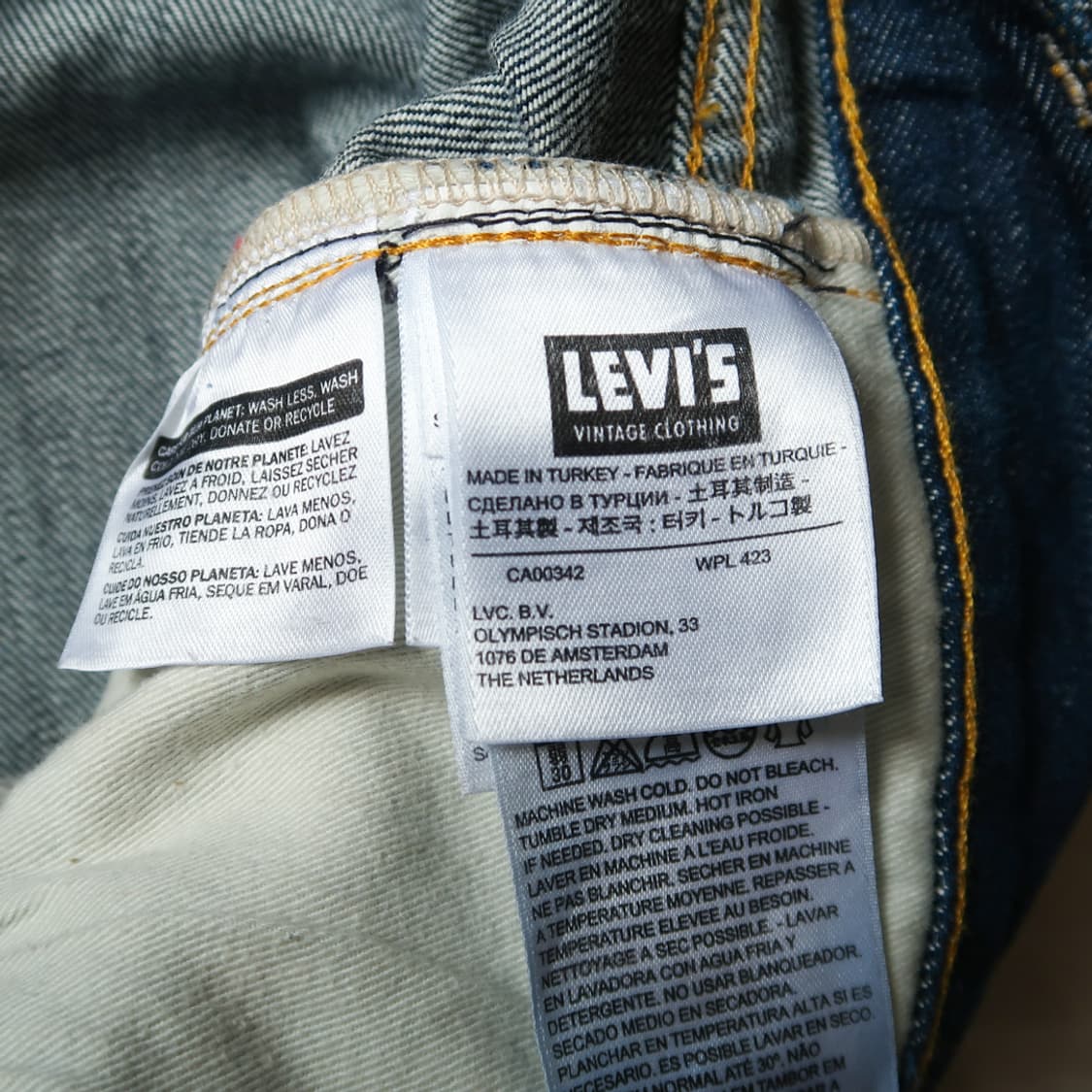 리바이스 빈티지 클로징 LVC 47501 셀비지 데님 팬츠 상품이미지7