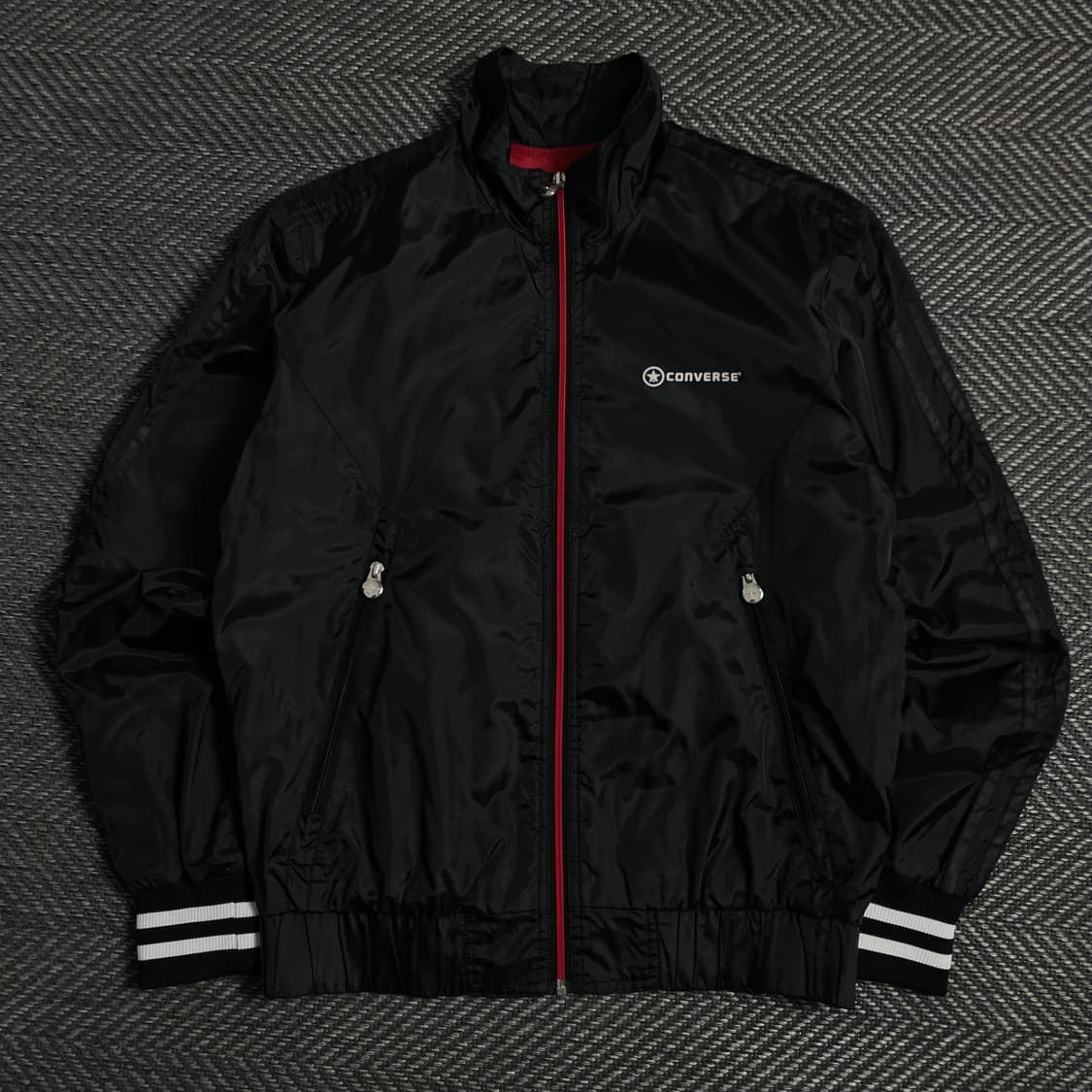 00s 컨버스 올드스쿨 디테일 블랙 우븐 트랙 자켓 y 3967 상품이미지2