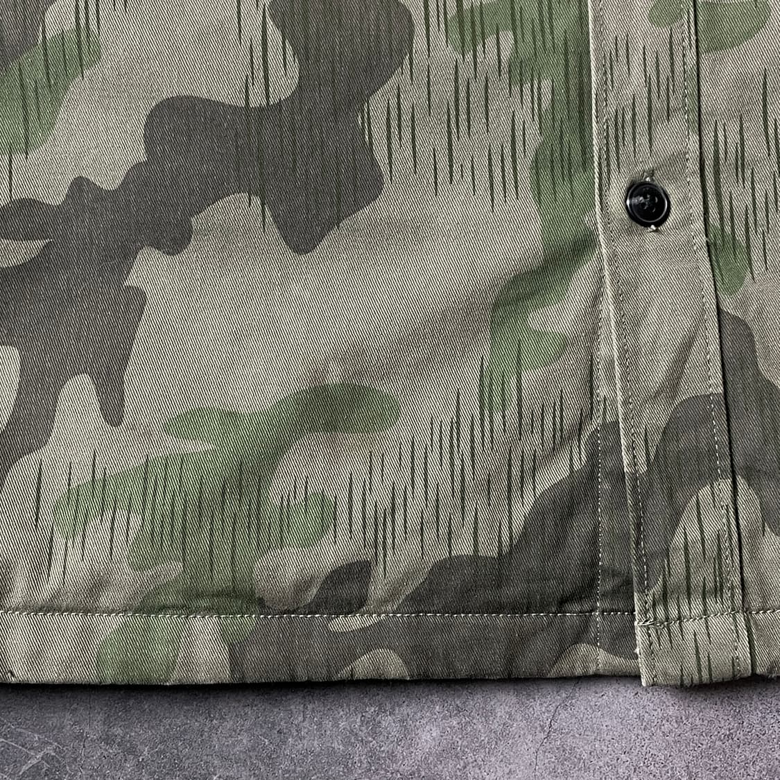 VOLCOM 빈티지 카키 카모패턴 퀄팅 밀리터리 셔츠 A00455 상품이미지4