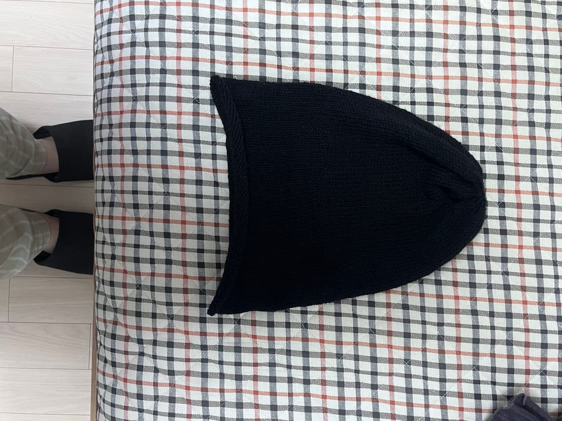 textured roll long beanie 상품이미지3