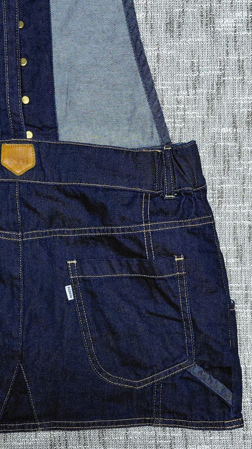 [M] BLUETO 블루토 데님 오버롤 원피스 스커트 상품이미지10