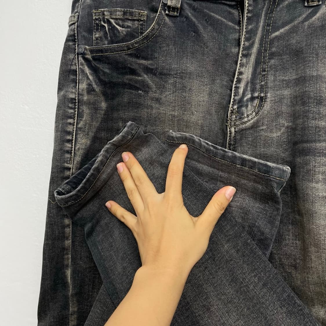 데님 서플라이 Denim Supply  블랙 워싱 진 32 상품이미지5