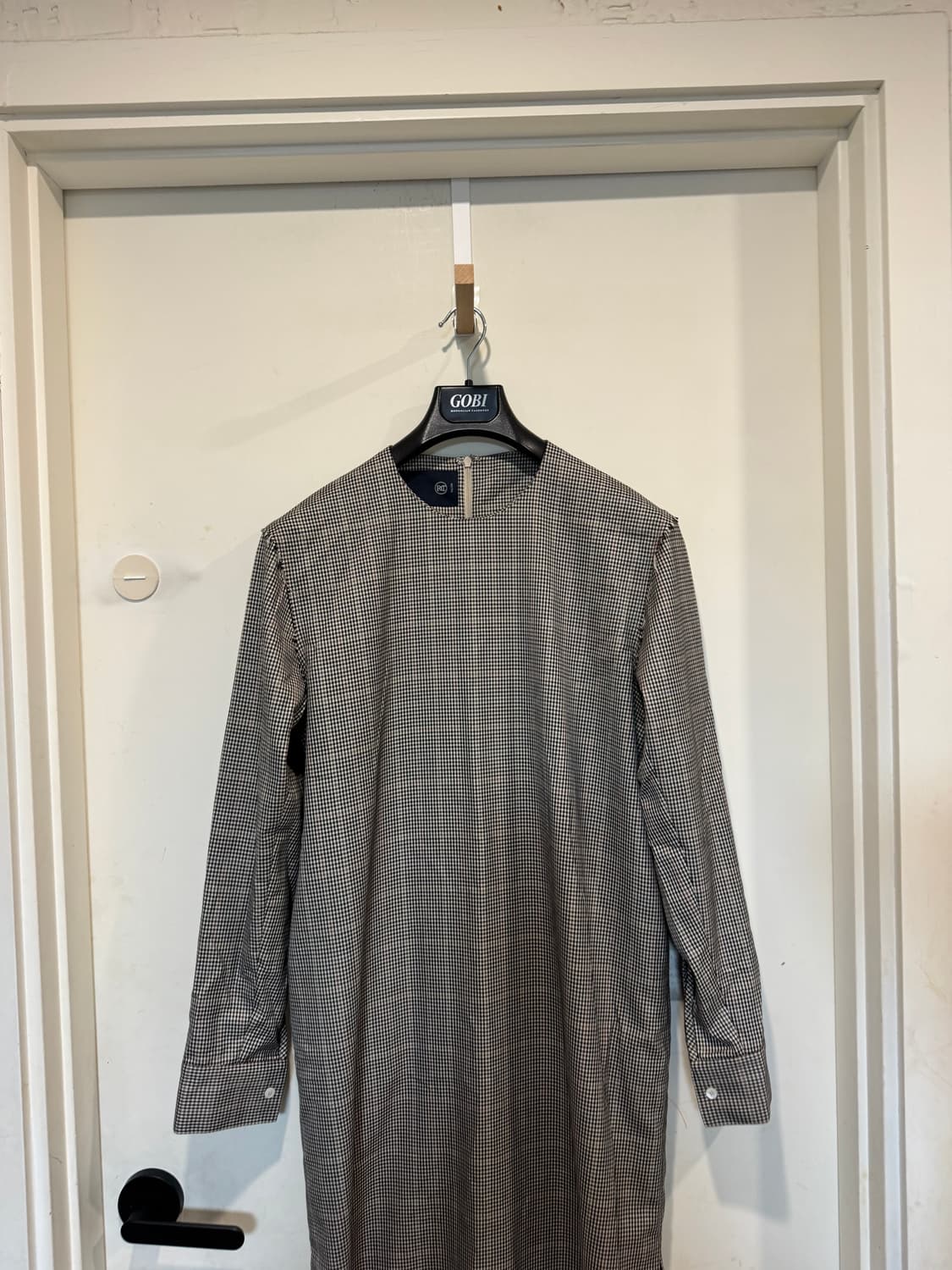 렉토 셔츠 레이어드 체크 롱드레스  상품이미지5