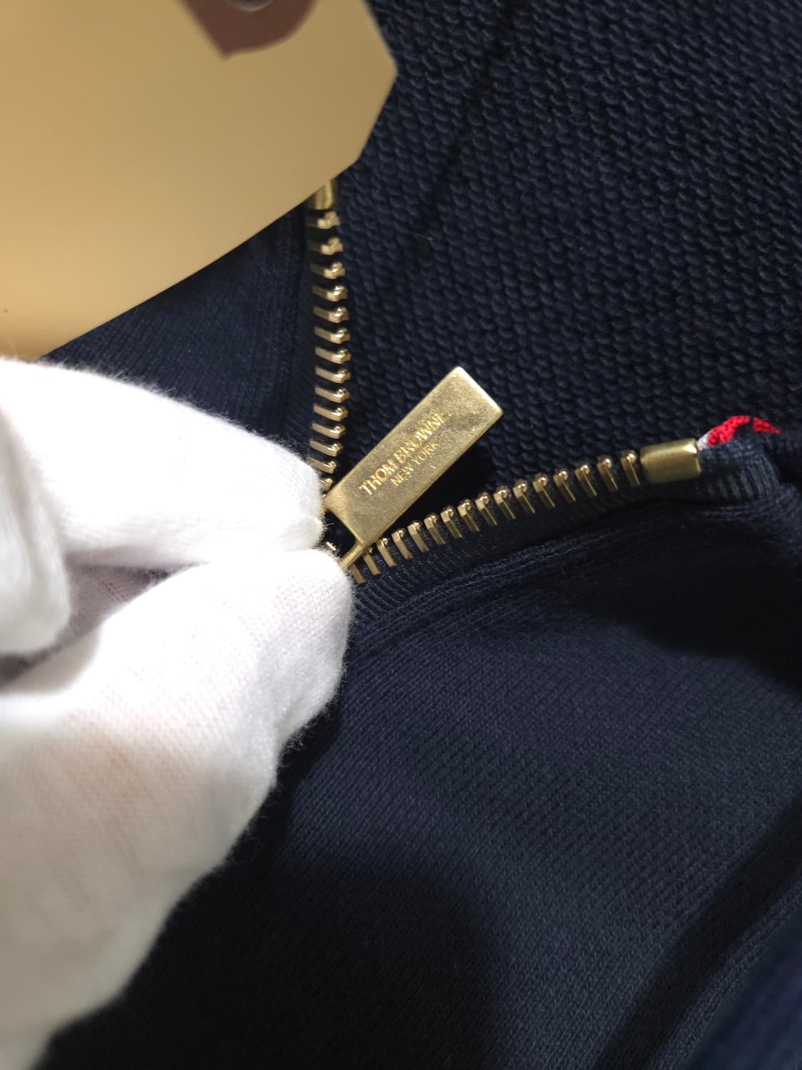 [새상품급, 5Size] 톰브라운 사선완장 금장 후드집업  상품이미지5