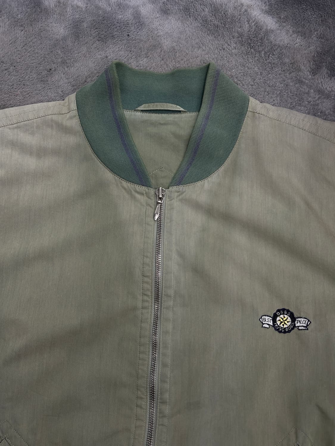 90s HUGO BOSS 봄버 자켓 XL 상품이미지4